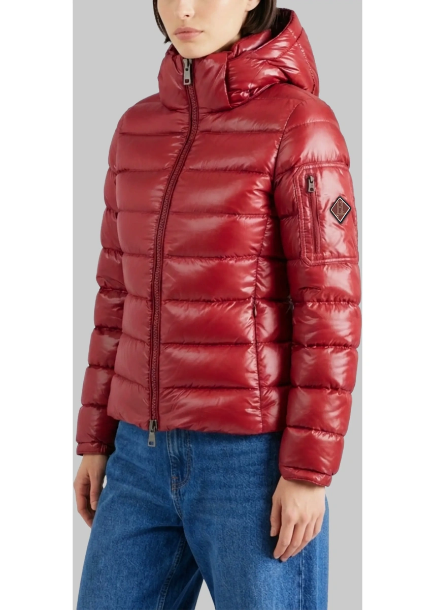 Geaca de Iarna Burgundy Short Down Jacket - Img 2