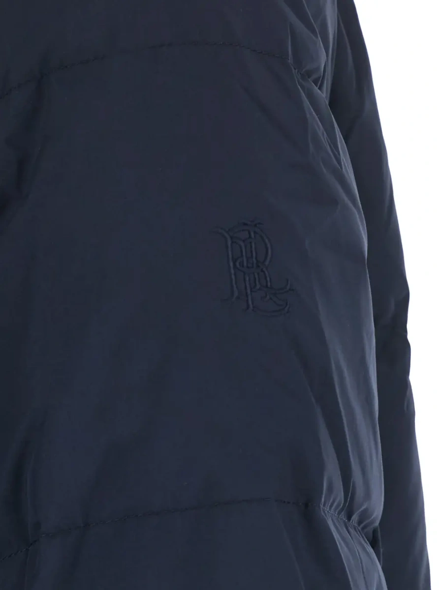 Geaca de Iarna Down jacket DVT DWN VSTE-INSULATED with high collar and long sleeves in blue tech fabric unisex - Img 3