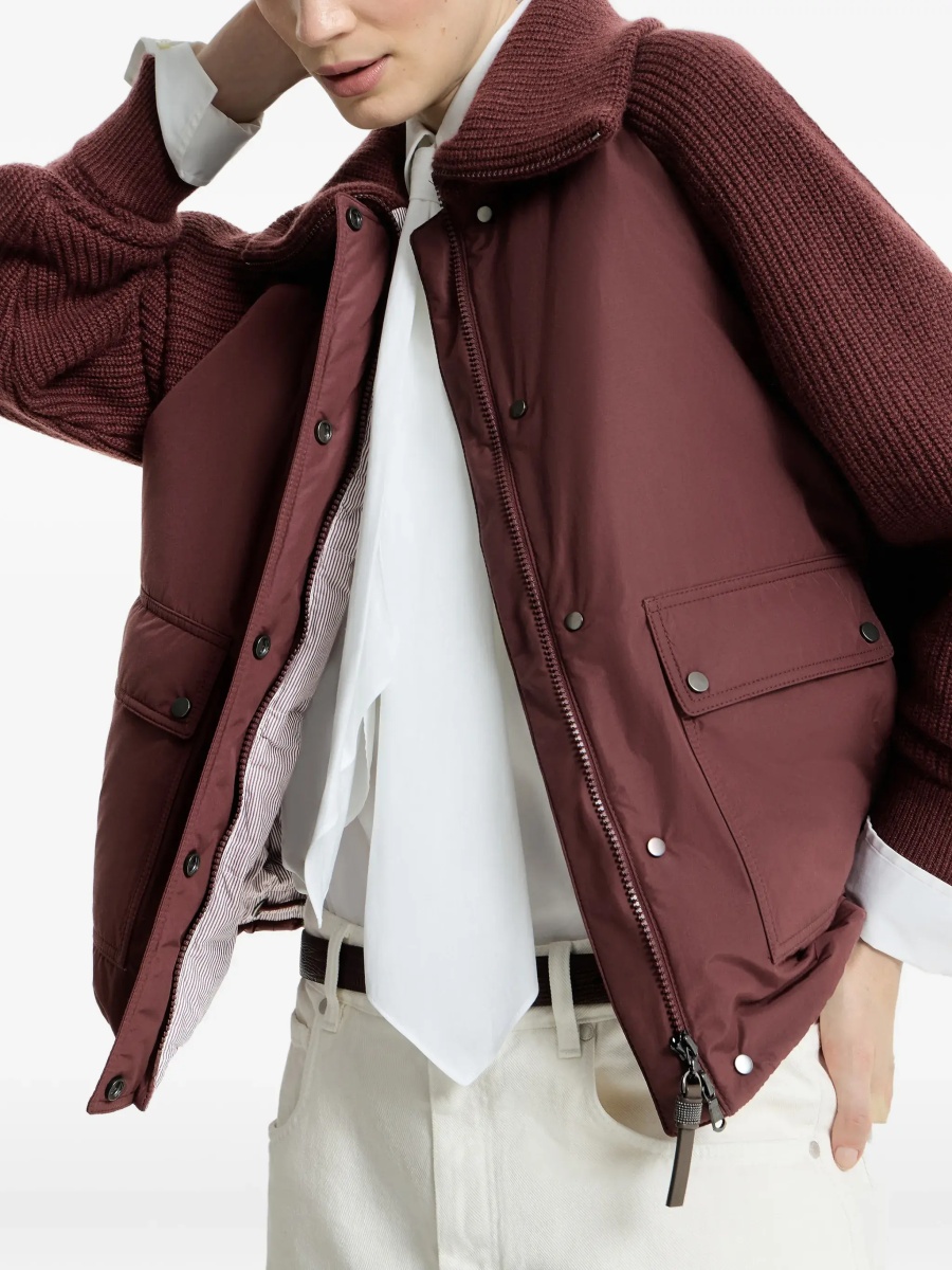 Geaca de Iarna Down Jacket with wool sleeves - Img 7