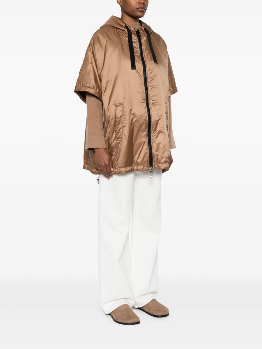 Geaca de iarna Max Mara maro din polyester - Img 3