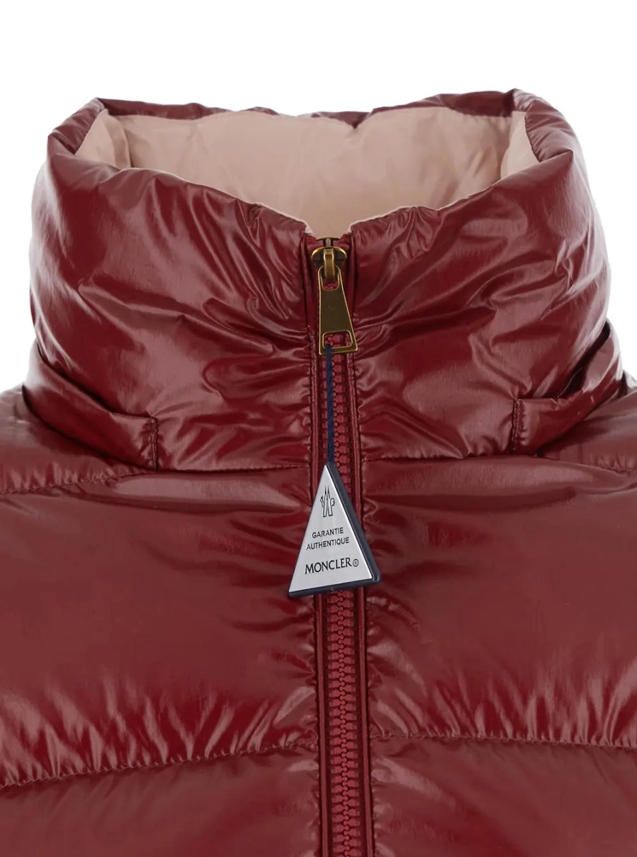 Geaca de iarna Moncler rosie 'Niveole' - Img 4
