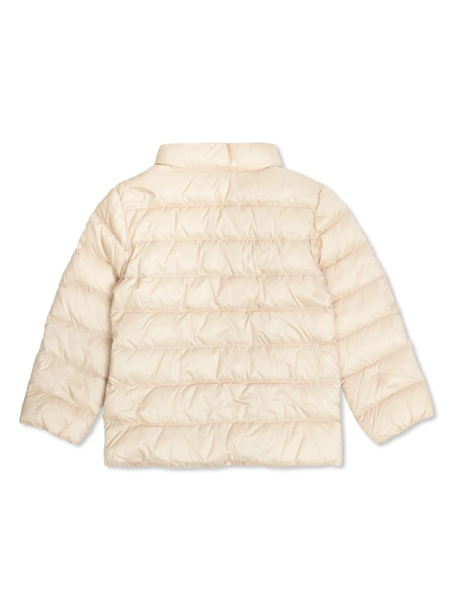 Geaca de iarna Moncler roz din poliamida - Img 2