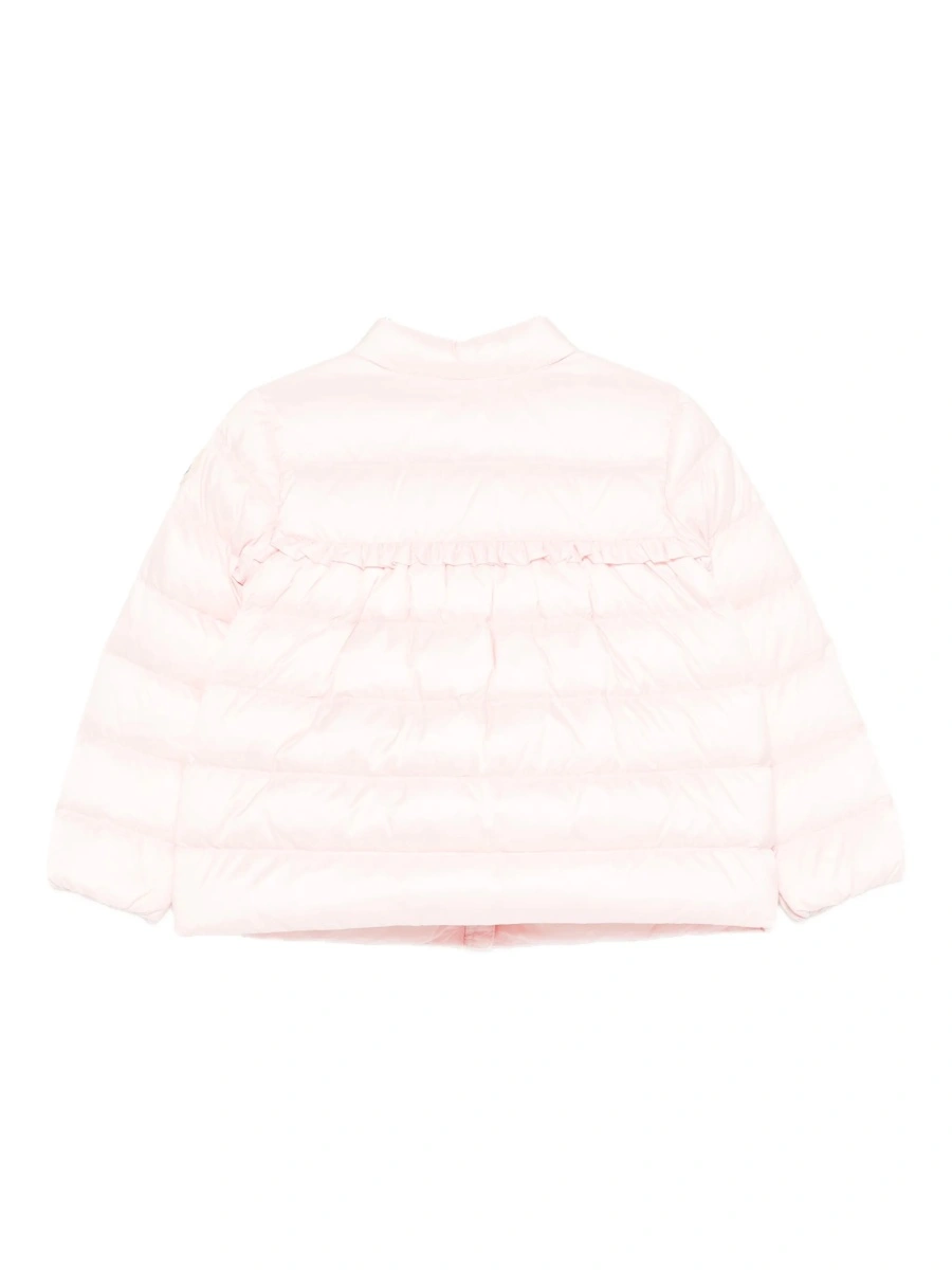 Geaca de iarna Moncler roz din poliamida - Img 2