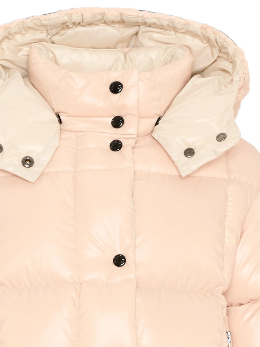 Geaca de iarna Moncler roz din poliamida - Img 4