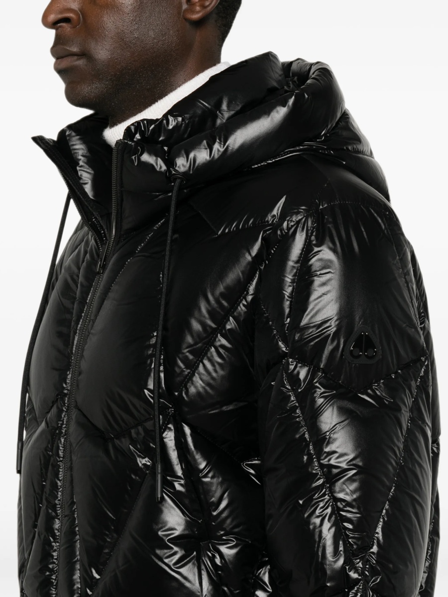Geaca de iarna Moose Knuckles neagra din nylon - Img 5