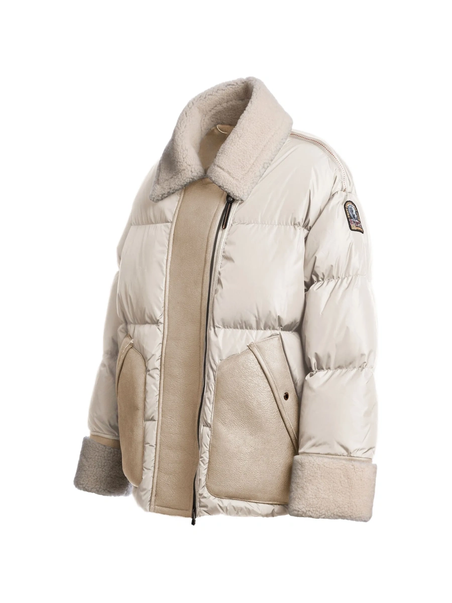 Geaca de iarna Parajumpers alba din poliamida - Img 3