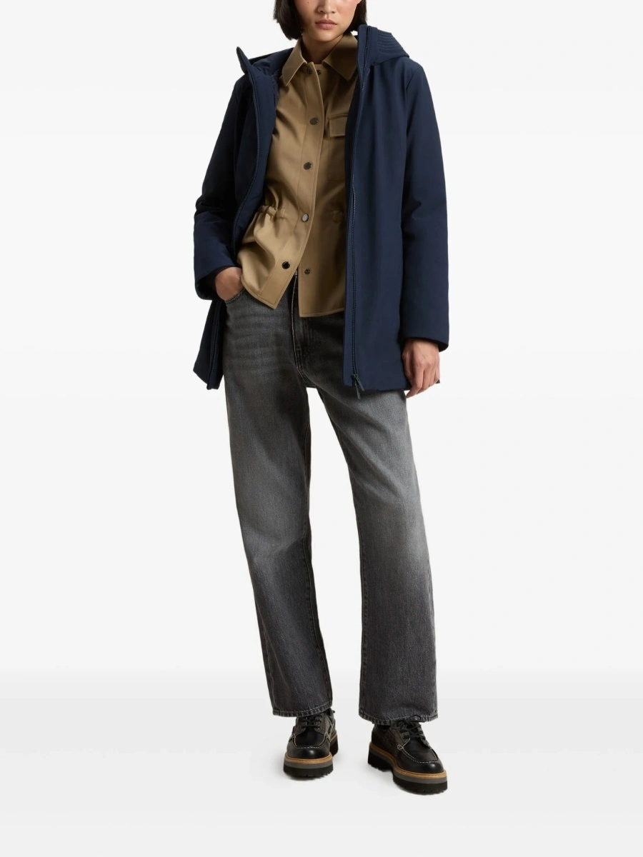 Geaca de iarna Woolrich albastra din elastan si polyester - Img 2