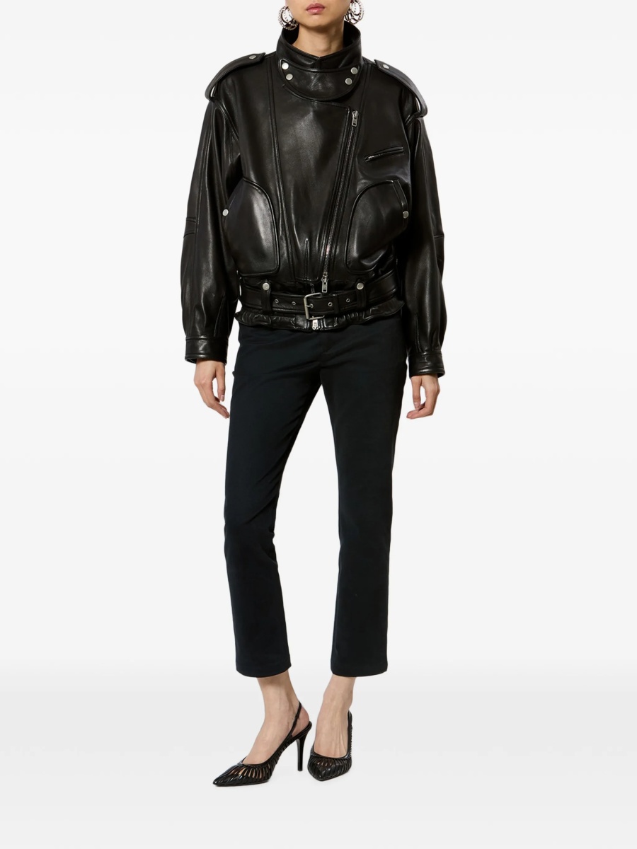 Geaca de piele Isabel Marant neagra - Img 2