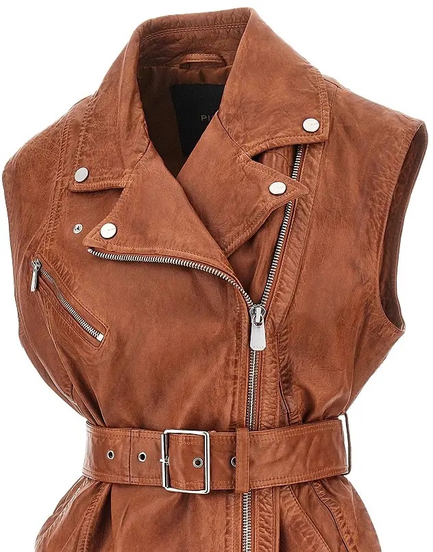 Geaca de Piele Leather biker vest - Img 2