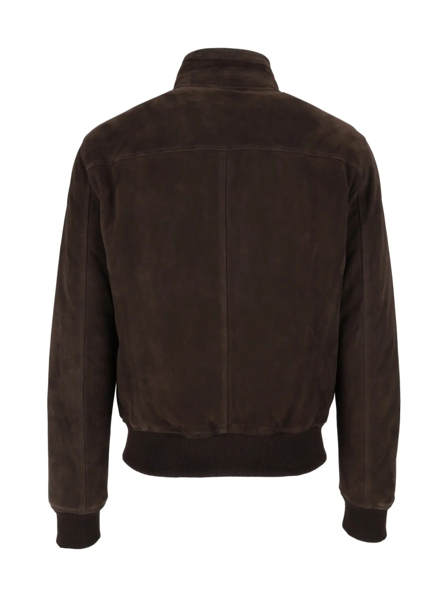 Geaca de Piele NUVOLA-LIGHT SUEDE-DOWN BROWN S802 - Img 3