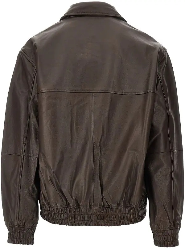 Geaca de Piele 'Piston' leather bomber jacket - Img 3