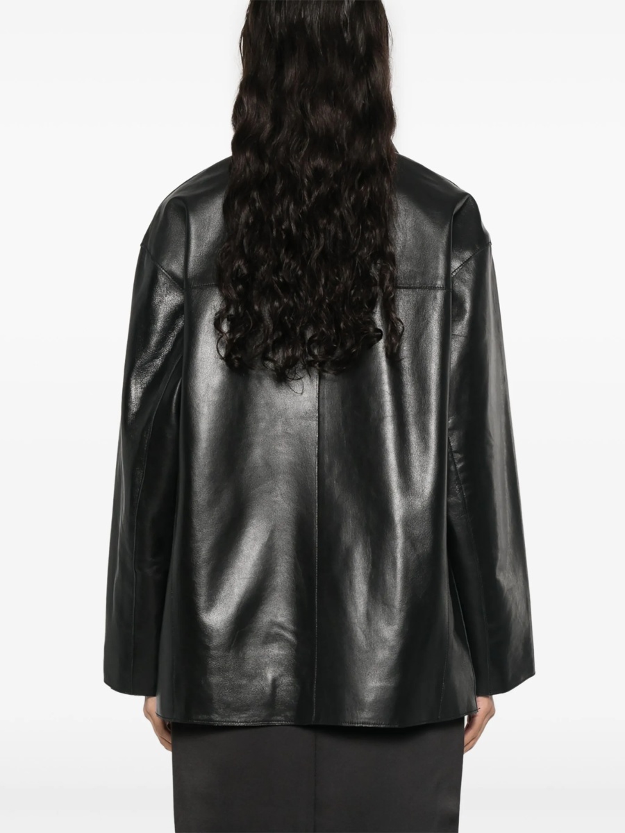 Geaca de piele STAND STUDIO neagra - Img 4