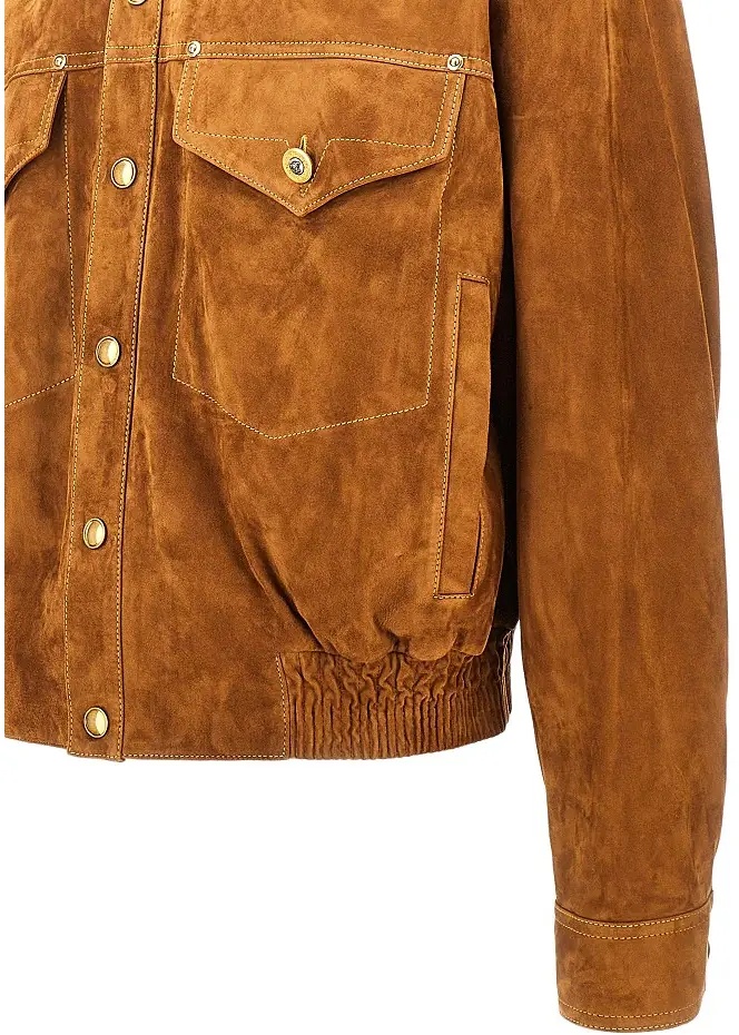 Geaca de Piele Suede leather jacket - Img 2