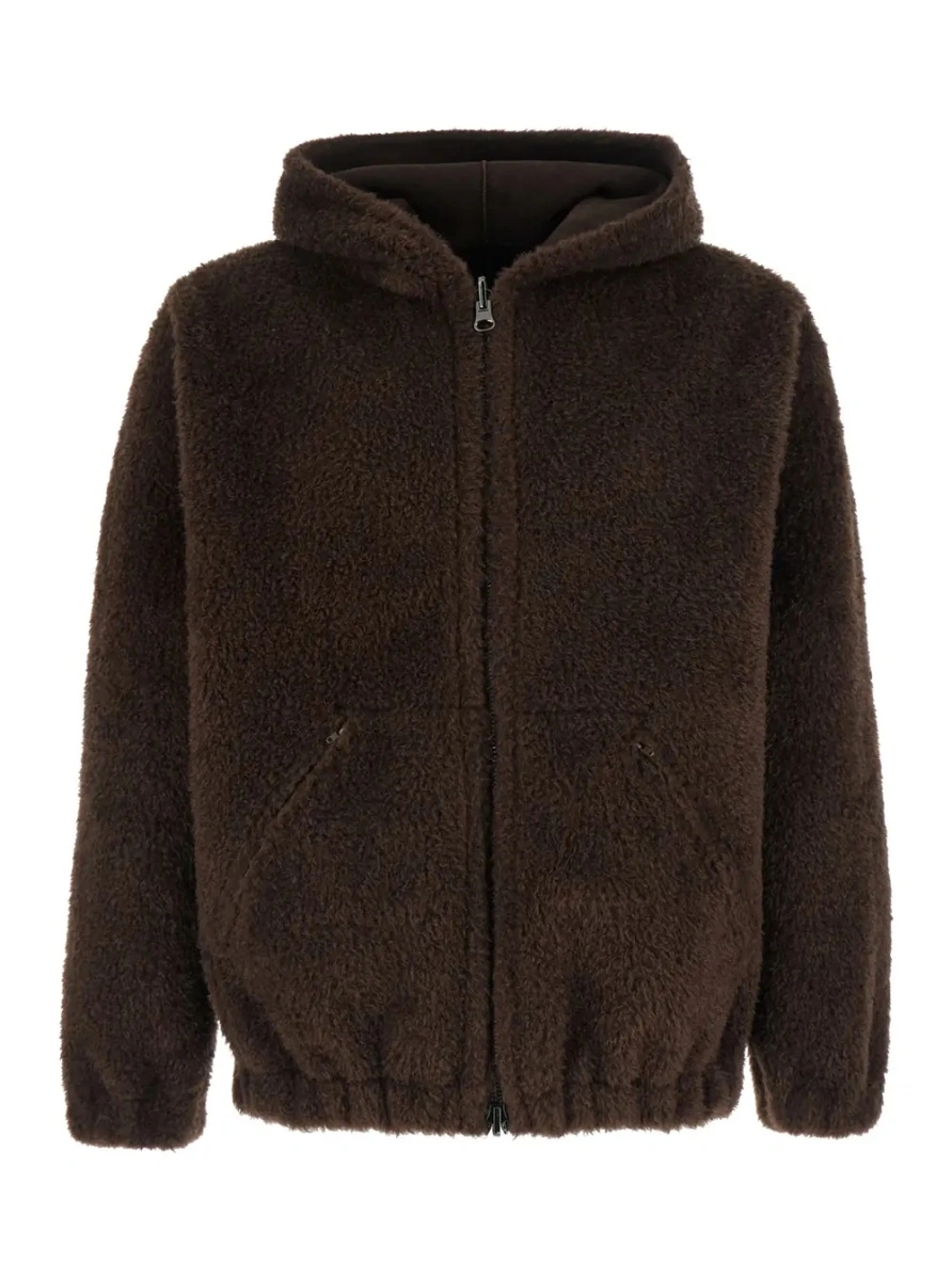 Geaca de piele VALENTINI 1972 maro din piele si shearling - Img 4