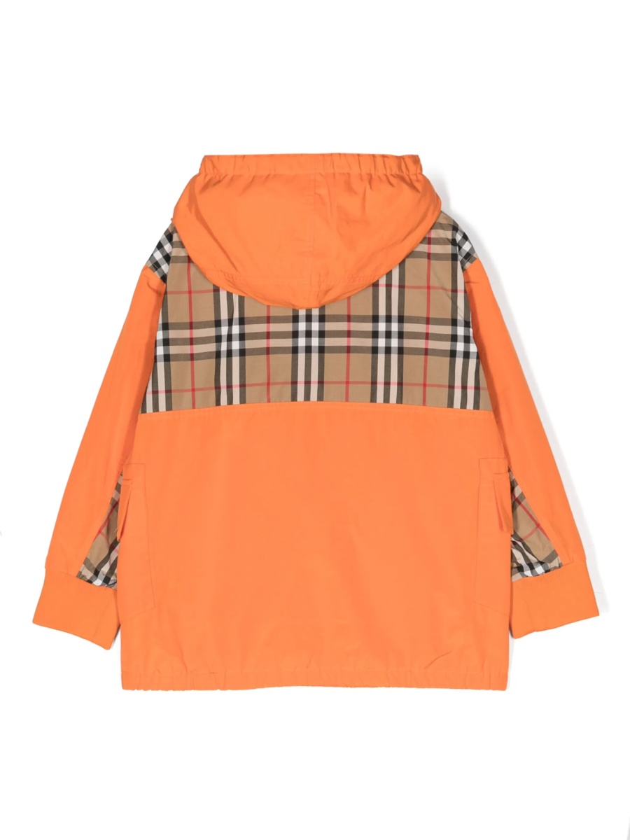 Geaca de ploaie Burberry portocalie din polyester si bumbac - Img 2
