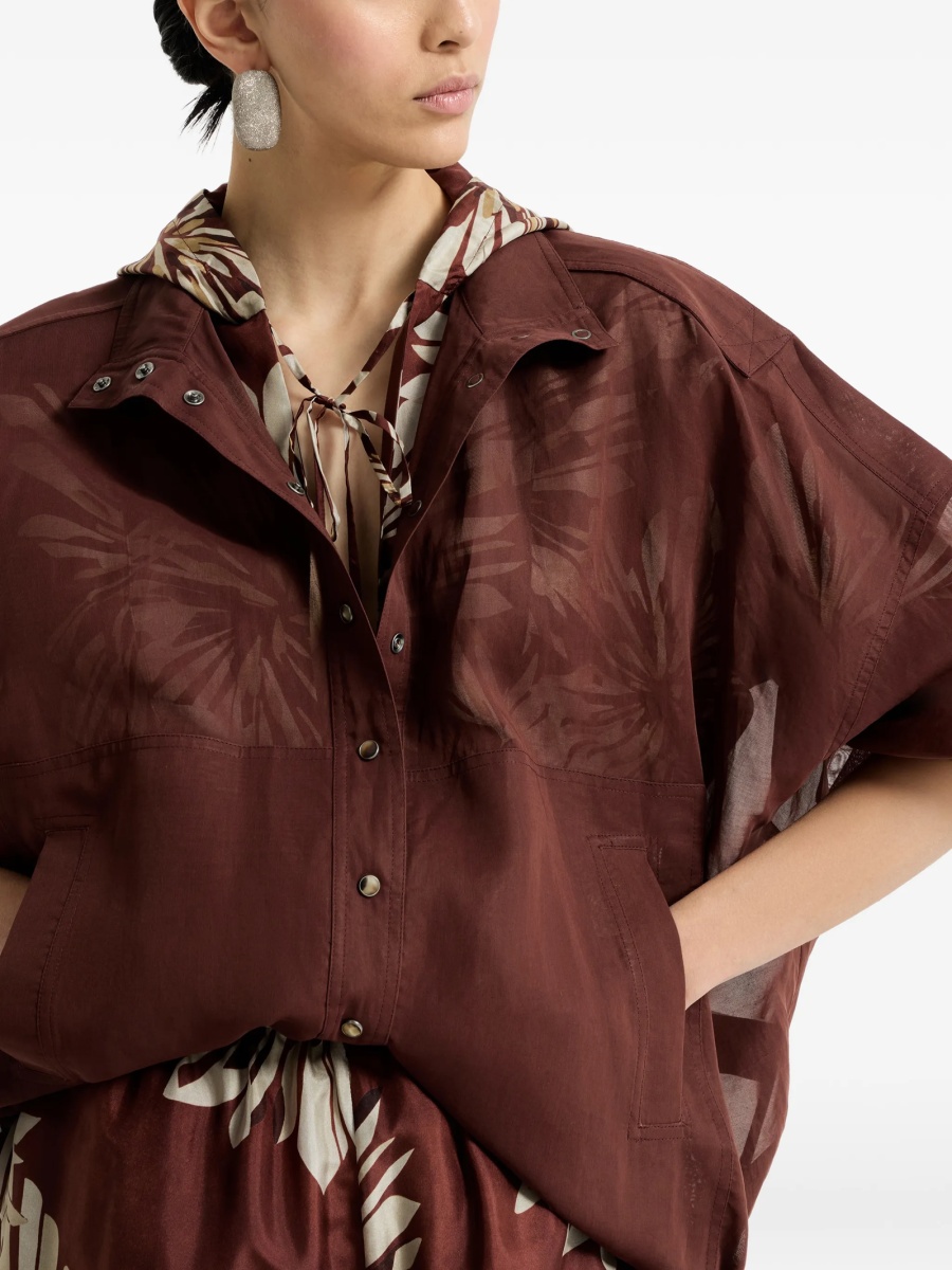 Geaca Oversize Brunello Cucinelli rosie - Img 5