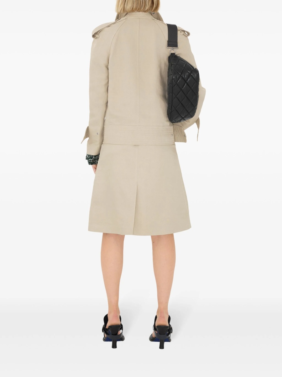 Geaca Oversize Burberry neutra din vascoza si hartie - Img 4