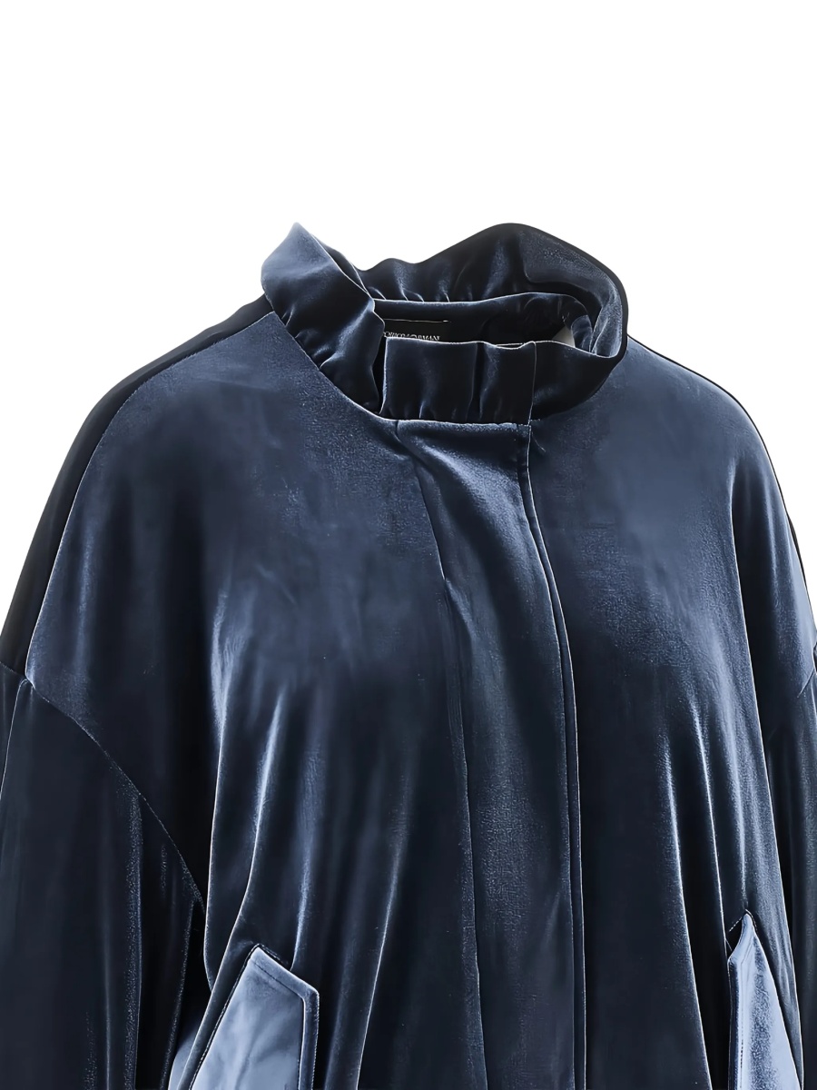 Geaca Oversize Emporio Armani albastra - Img 2