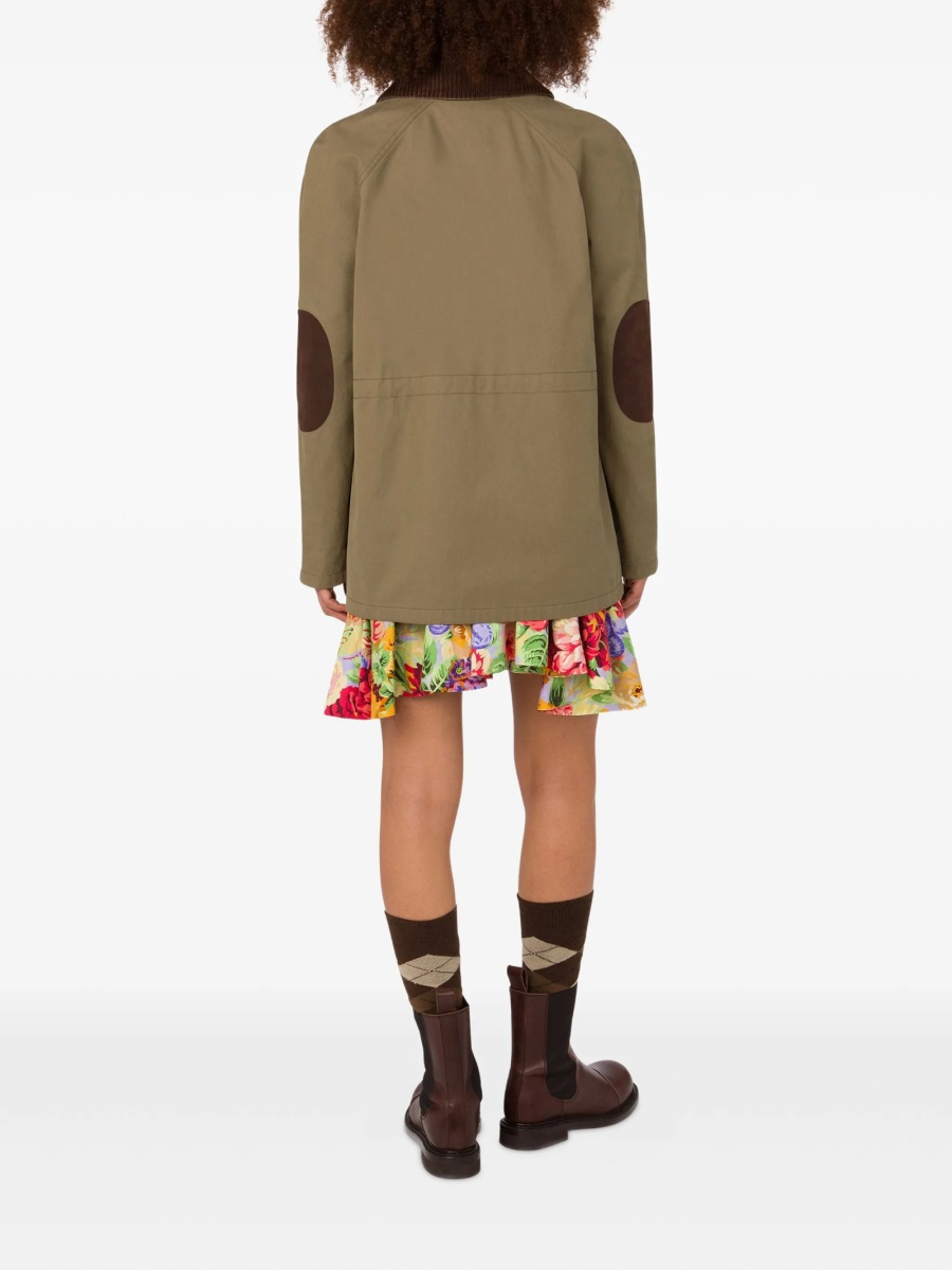Geaca Oversize Moschino verde din bumbac - Img 3