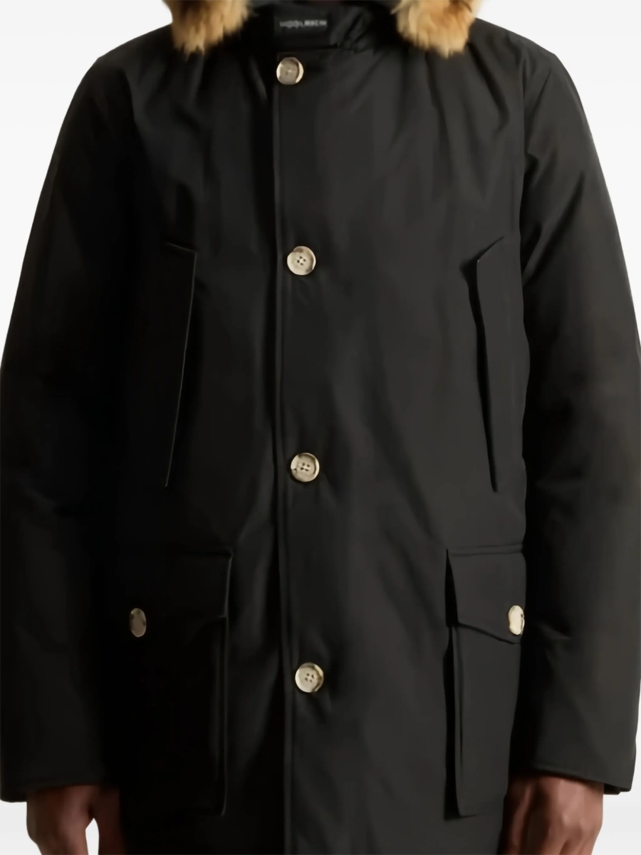 Geaca Parka Woolrich neagra din poliamida si bumbac - Img 2