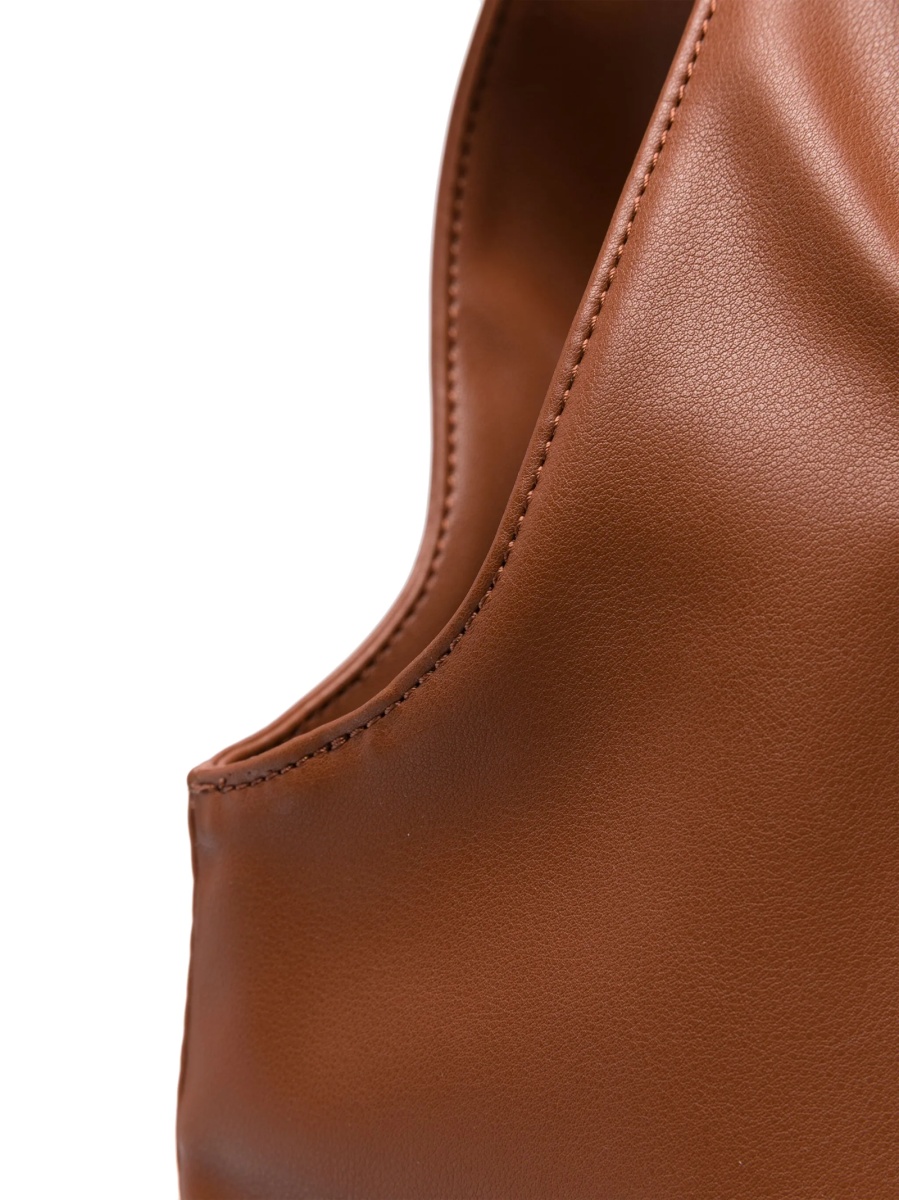 Geanta de mana A.P.C. maro din polyester si poliuretan - Img 4