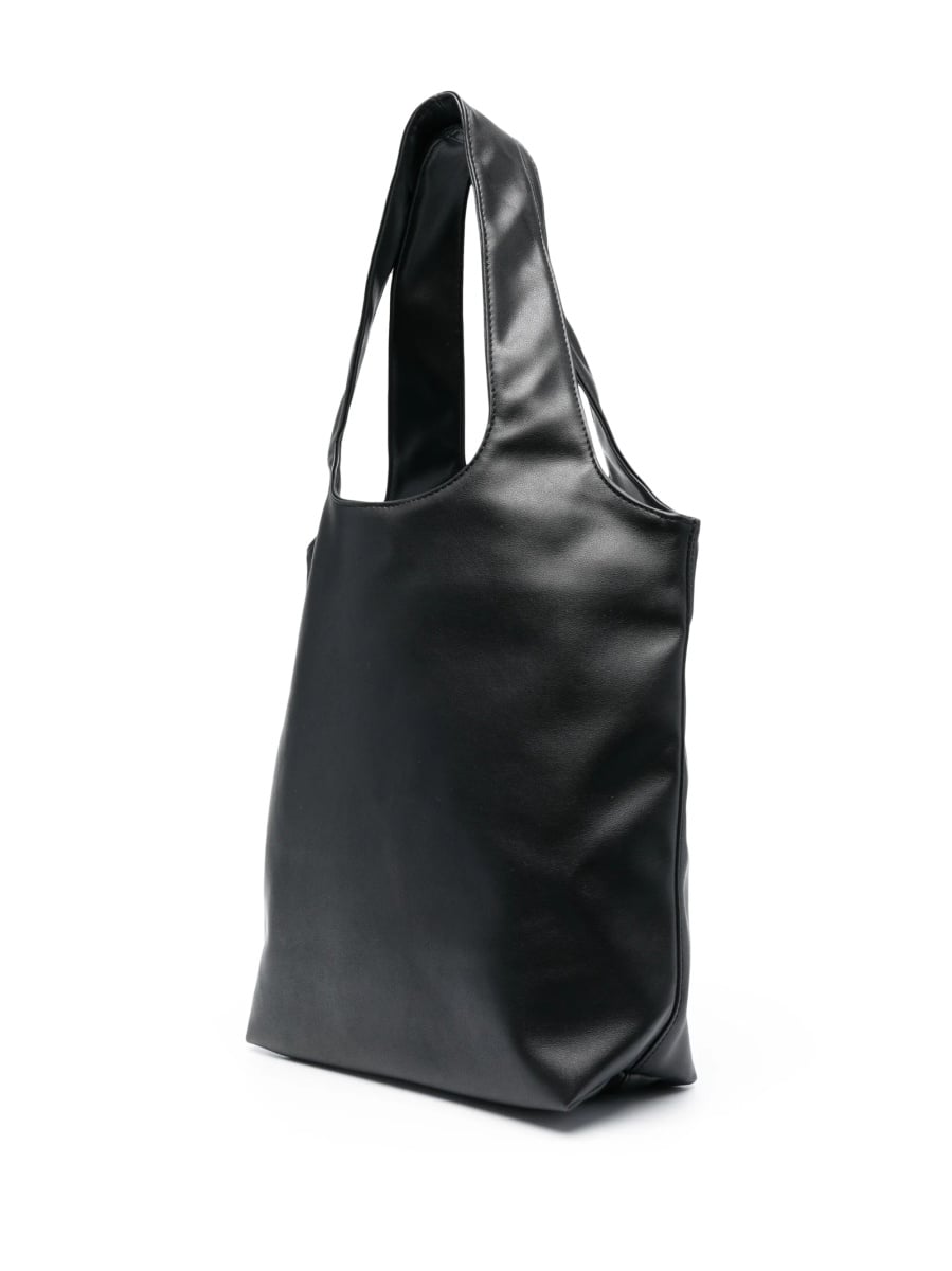 Geanta de mana A.P.C. neagra din poliuretan si polyester - Img 3