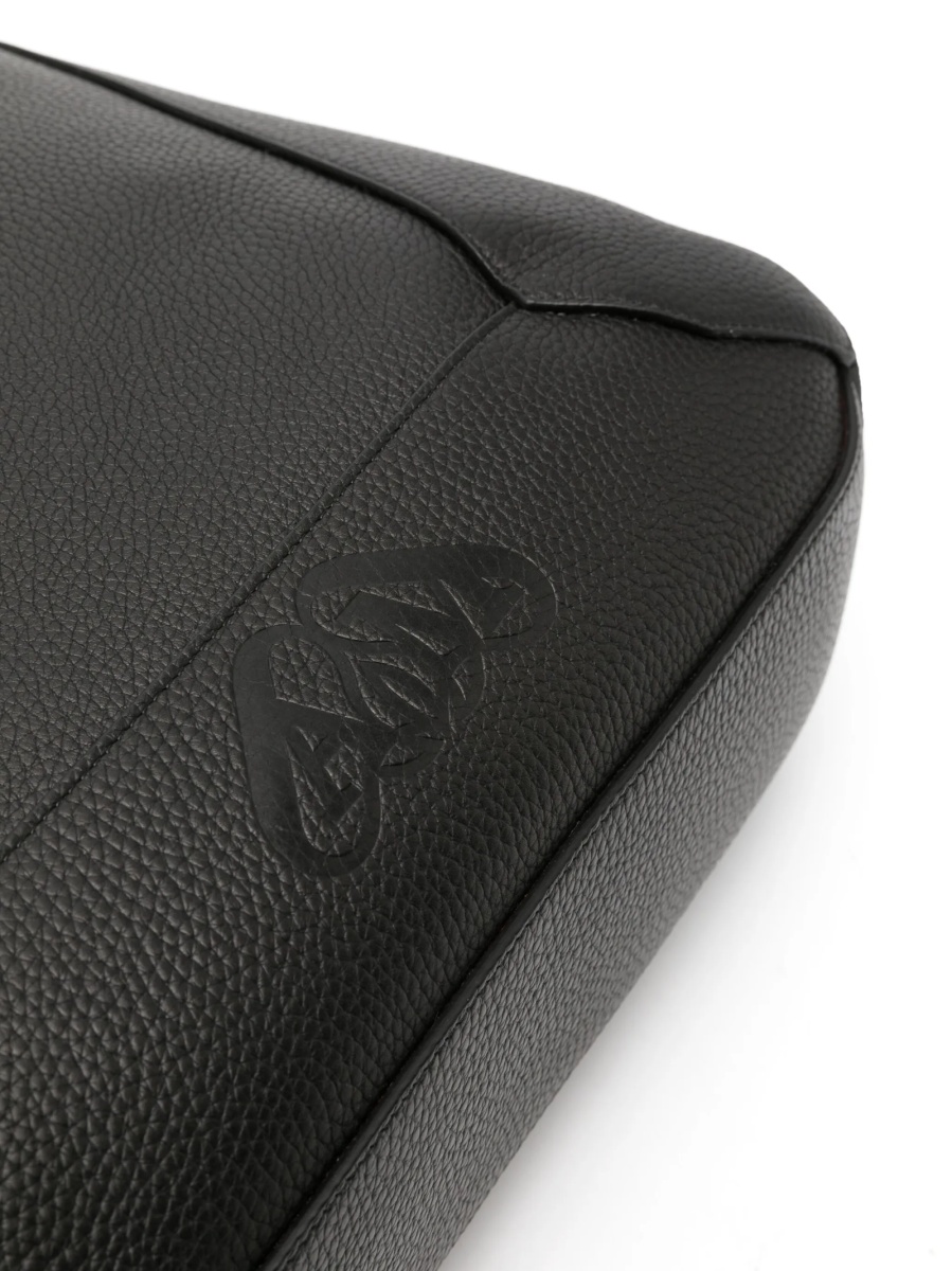 Geanta de mana Alexander McQueen neagra din piele - Img 4