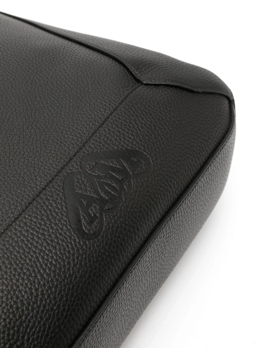 Geanta de mana Alexander McQueen neagra din piele - Img 4