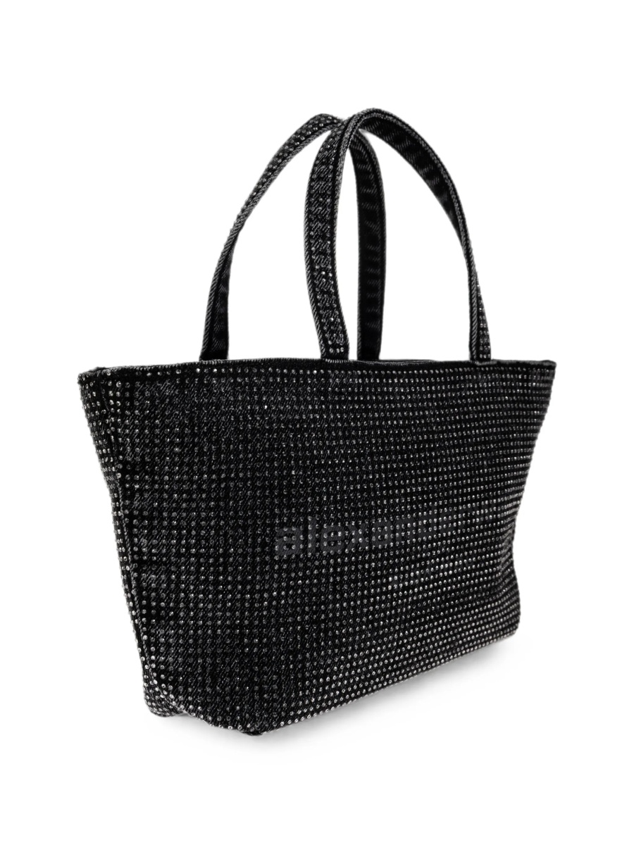Geanta de mana Alexander Wang neagra din bumbac - Img 4