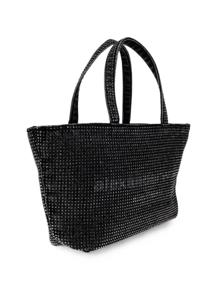 Geanta de mana Alexander Wang neagra din bumbac - Img 4