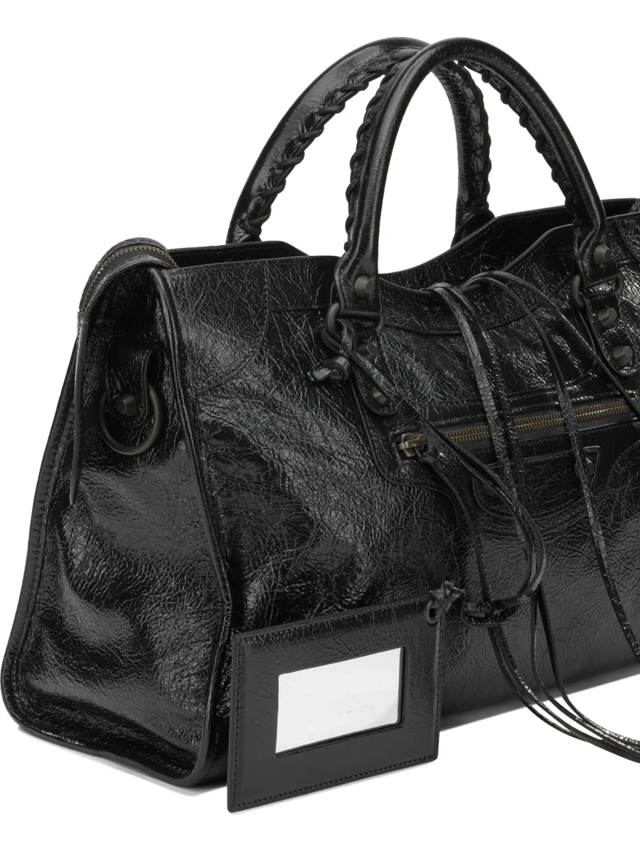 Geanta de mana Balenciaga 'City' neagra - Img 4