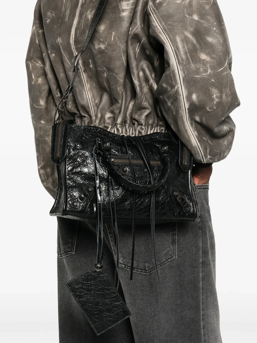 Geanta de mana Balenciaga 'City' neagra - Img 6