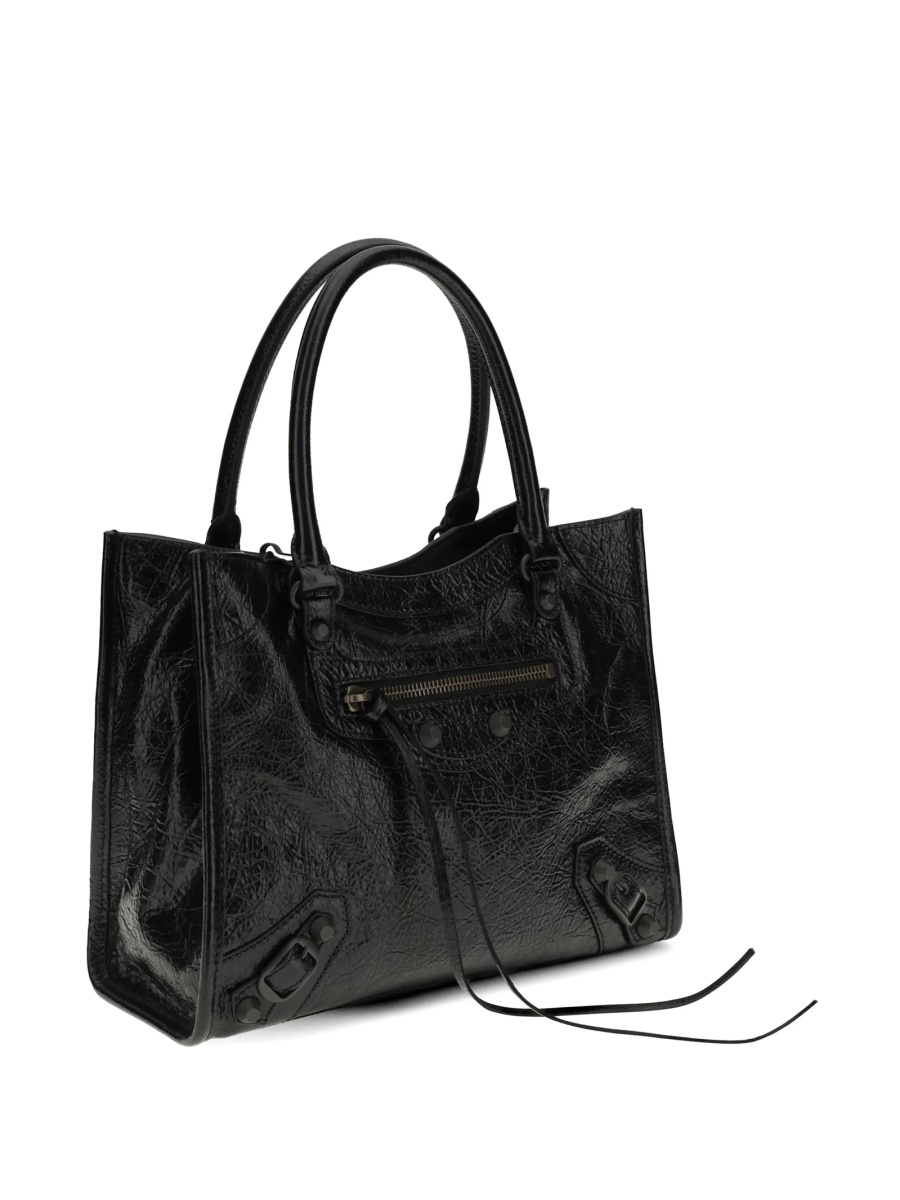 Geanta de mana Balenciaga neagra din piele - Img 2