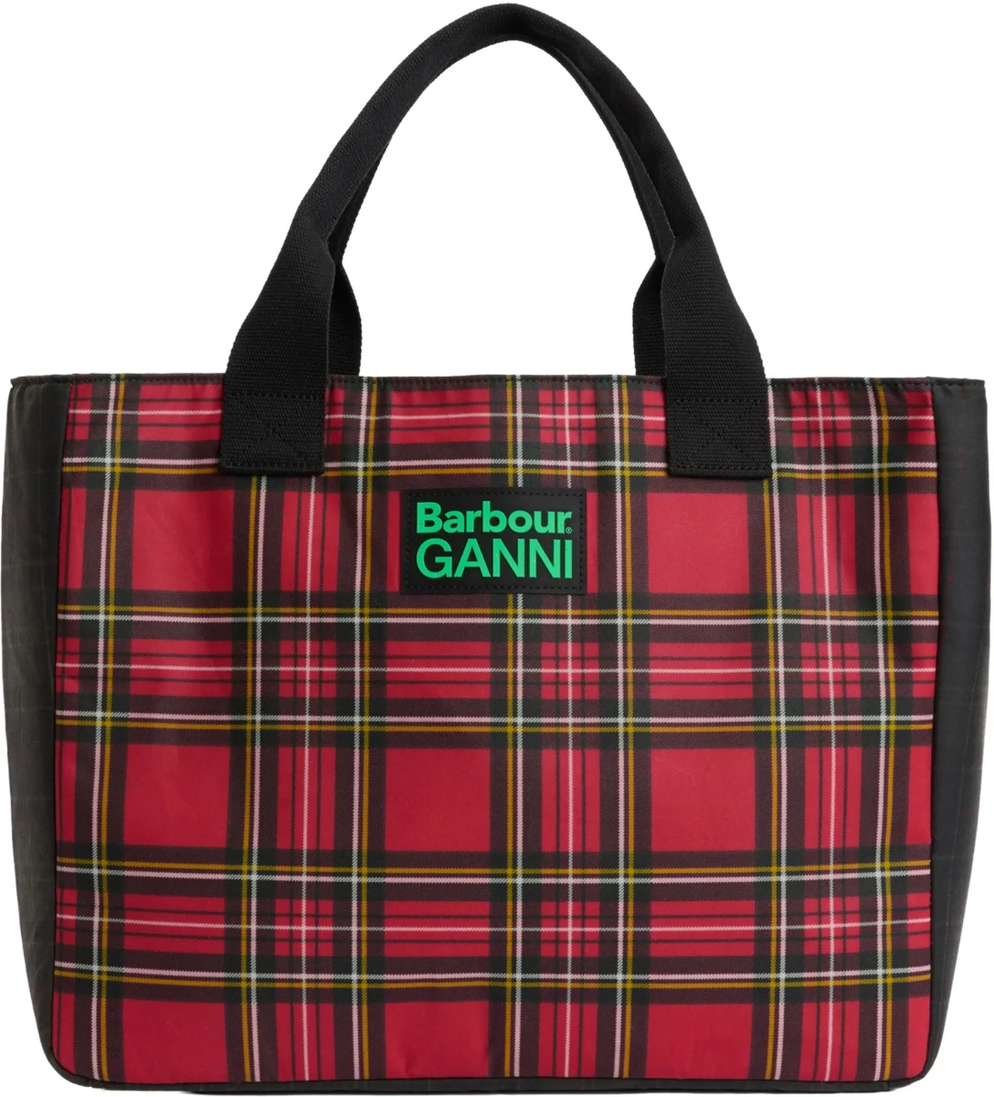 Geanta de mana Barbour X Ganni Waxed Cotton Tote Bag - Img 2