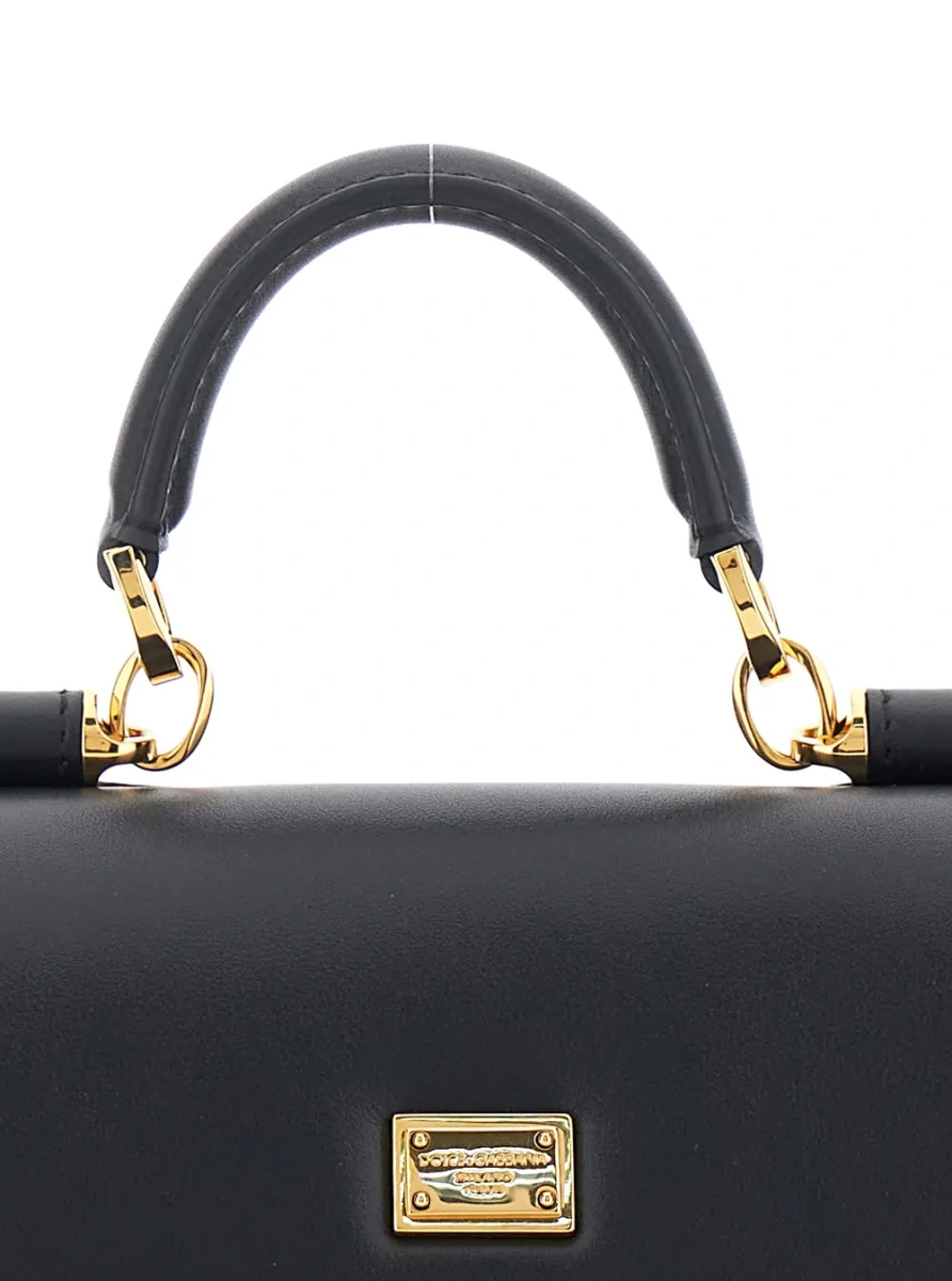 Geanta de mana Black Crossbody bag 'My Sicily' Mini with Adjustable and Removable Leather Strap for Women - Img 3