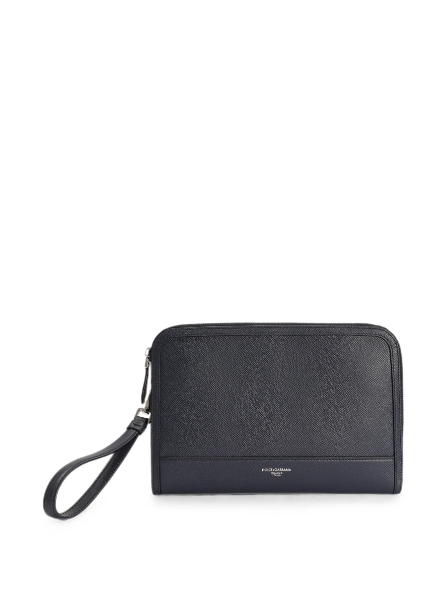 Geanta de mana Dolce &amp; Gabbana albastra din piele - Img 4