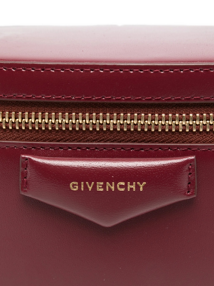 Geanta de mana Givenchy antigona rosie din piele - Img 4