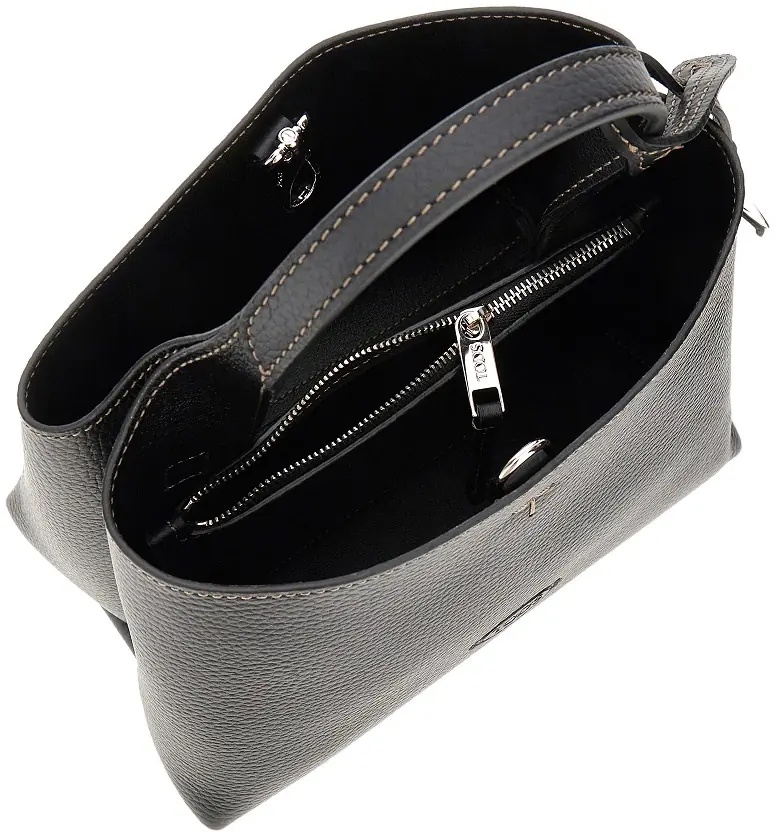 Geanta de mana Grain leather micro shopping bag - Img 3