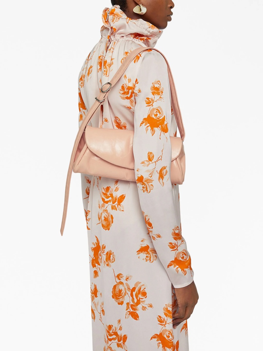 Geanta de mana Jil Sander roz din piele - Img 2