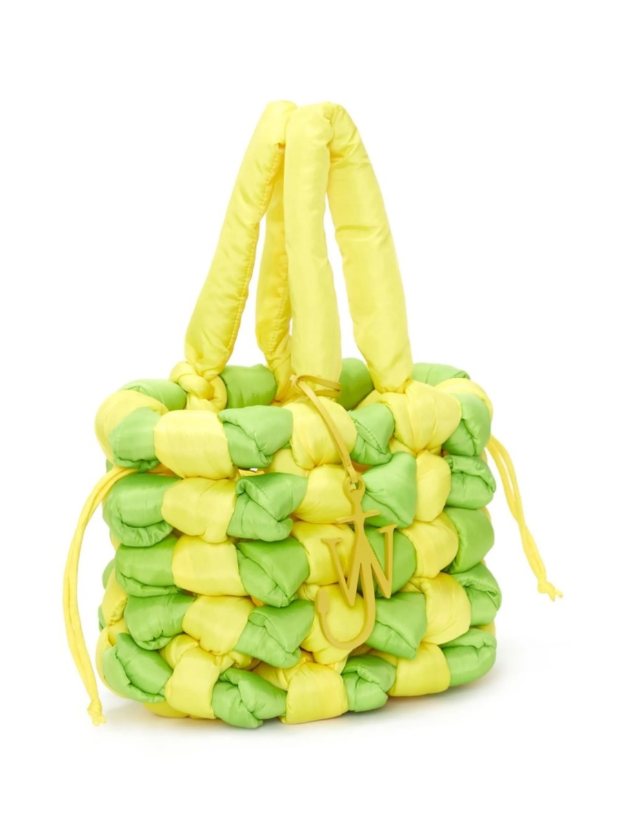 Geanta de mana JW Anderson verde din poliamida - Img 3
