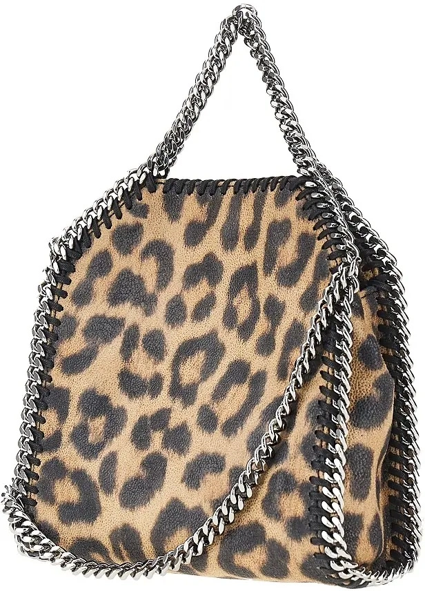 Geanta de mana Leopard-print 'Tiny Falabella' bag - Img 2