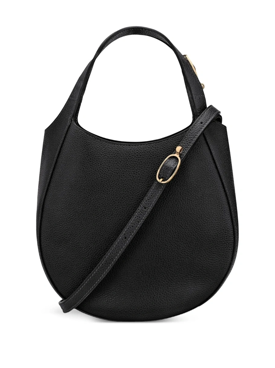 Geanta de mana Longchamp neagra din piele - Img 5