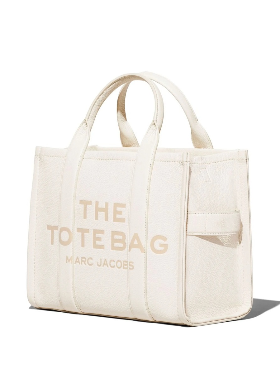 Geanta de mana Marc Jacobs alba din piele - Img 4