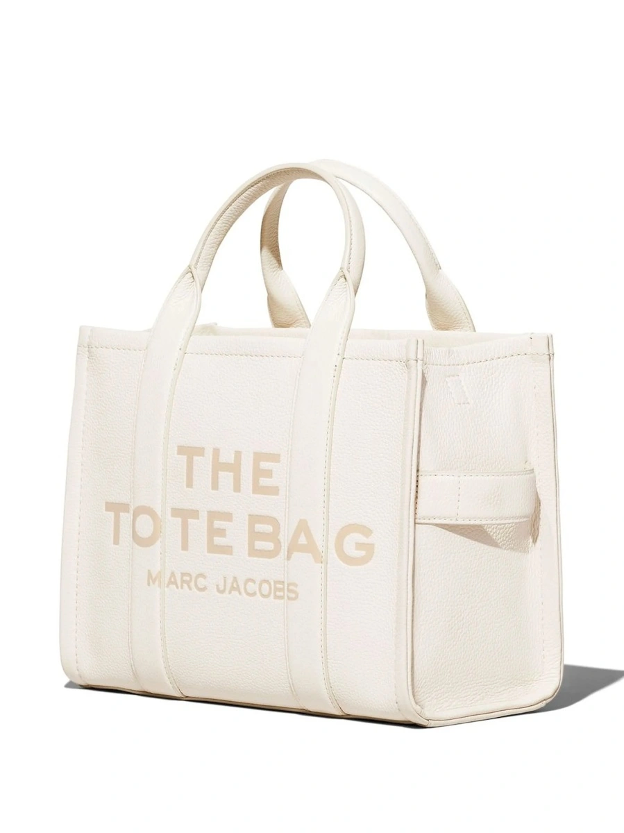 Geanta de mana Marc Jacobs alba din piele - Img 4