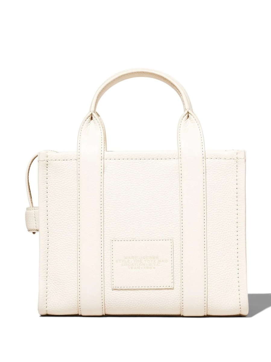 Geanta de mana Marc Jacobs alba din piele - Img 5