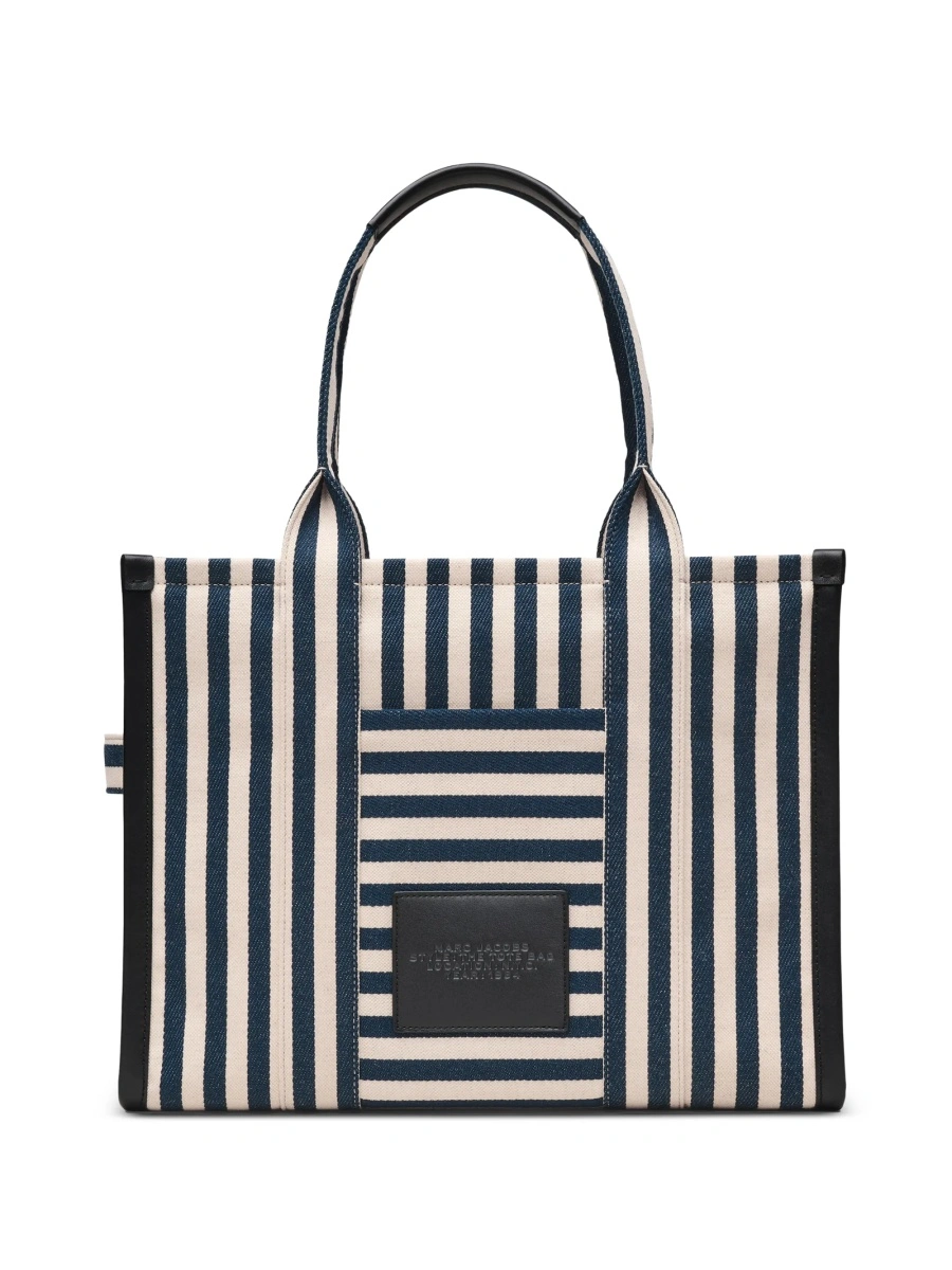 Geanta de mana Marc Jacobs albastra din bumbac si in - Img 4