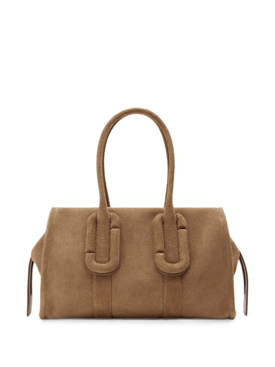 Geanta de mana Marc Jacobs maro din piele intoarsa - Img 3