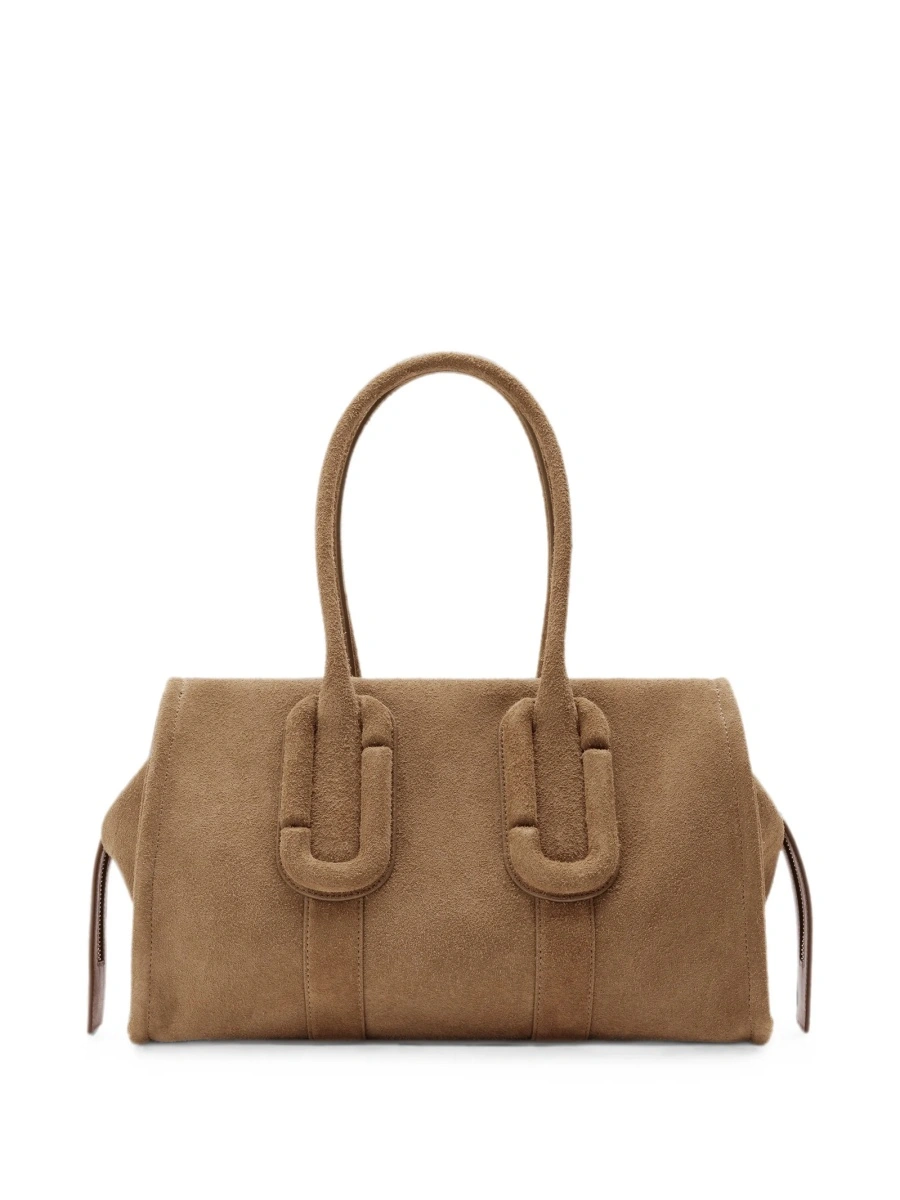 Geanta de mana Marc Jacobs maro din piele intoarsa - Img 3