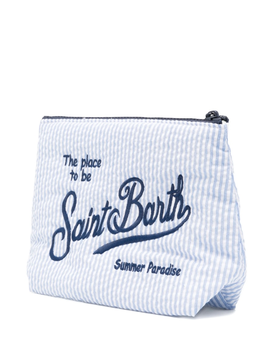 Geanta de mana Mc2 Saint Barth albastra din bumbac si polyester - Img 2