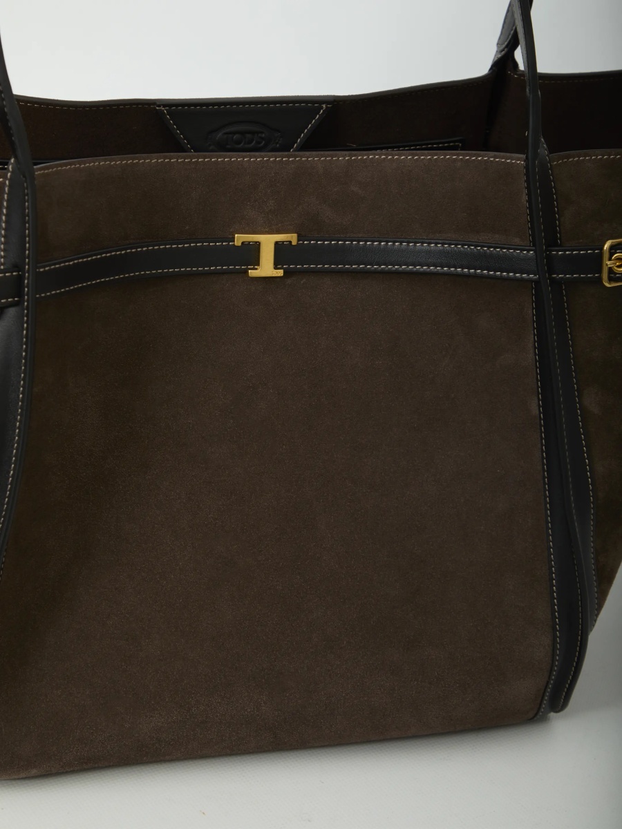 Geanta de mana Medium T Signature Shopping Bag - Img 4